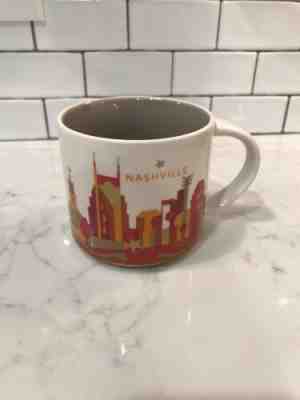 Starbucks NASHVILLE  - YOU ARE HERE Collection 2012 14 oz Coffee Mug Cup - Sold on eBay May, 22nd 2019 for $14.99