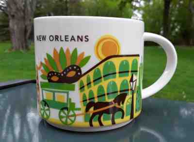 STARBUCKS NEW ORLEANS You Are Here Collection 14 Oz. Mug ~ Teensy Foot Chip :( - Sold on eBay May, 21st 2019 for $18.50