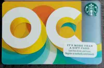 One hundred 100 count 2015 Starbucks Orange County City Gift Card sun surf OC - Sold on eBay May, 21st 2019 for $25.00