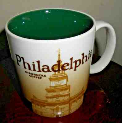 Starbucks Philadelphia Collectors Series Ceramic Coffee Mug 16 fl oz EUC - Sold on eBay May, 18th 2019 for $9.99