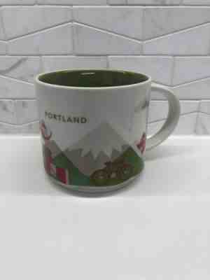 NEW 2014 Starbucks YOU ARE HERE Portland Collection Ceramic Coffee Mug - 14oz - Sold on eBay May, 22nd 2019 for $19.99