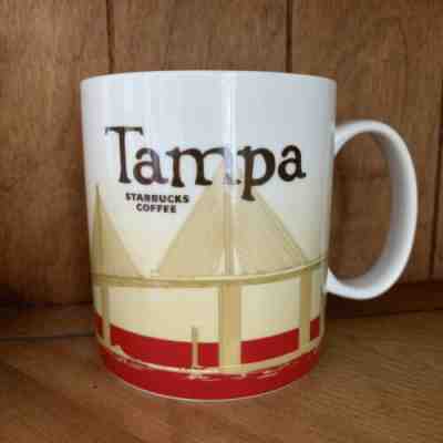 STARBUCKS TAMPA Mug 2009 City Collector Series Bridge Skyline Coffee Cup Florida - Sold on eBay May, 17th 2019 for $49.99