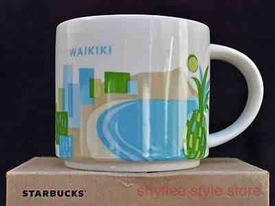 New Starbucks Mug Waikiki Beach Hawaii You Are Here Collection Coffee Cup HI  - Sold on eBay May, 22nd 2019 for $32.95
