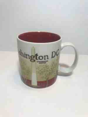 Starbucks Washington DC Collectible Coffee Mug Cup Red White 4" Tall - Sold on eBay May, 21st 2019 for $15.99