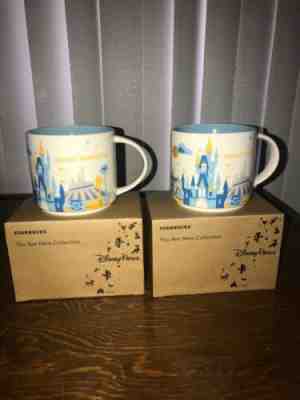 2 Starbucks Disney World Disney Parks Magic Kingdom Mug You Are Here Collection - Sold on eBay May, 21st 2019 for $42.00