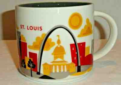 Starbucks You Are Here ST. LOUIS Coffee Mug Cup Collection 2015 14 oz - Sold on eBay May, 20th 2019 for $15.99