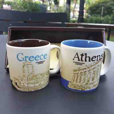 2 Demitasse Starbucks City Mugs 3 oz Greece & Athens With Original Package - Sold on eBay May, 22nd 2019 for $38.00