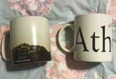 Lot of 2 Starbucks 2002 ATHENS Collector Series City Mug Cup 16oz Greece 2017 - Sold on eBay May, 21st 2019 for $19.99
