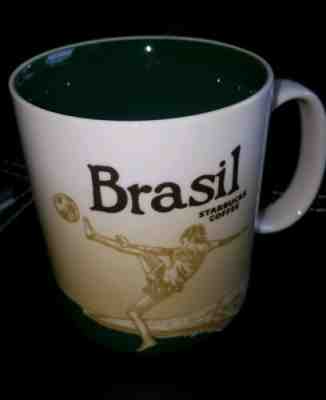 Starbucks BRASIL Collector Coffee Mug Green Series  16oz 2012 New - Sold on eBay May, 22nd 2019 for $24.99