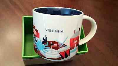 STARBUCKS ~ Virginia ~ "You Are Here" Icon Mug (NEW) ~14 Oz USA NWT - Sold on eBay May, 22nd 2019 for $15.99