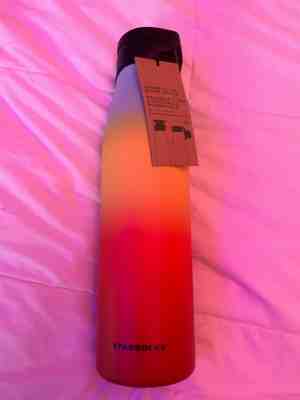 NEW Summer 2019 RAINBOW Starbucks Magnetic lid Stainless Steel Water Bottle 20oz - Sold on eBay May, 22nd 2019 for $25.00