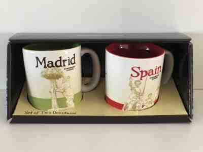 MADRID+SPAIN Starbucks demiset demi mini mugs,espresso cup set NEW discontinued - Sold on eBay May, 22nd 2019 for $29.99