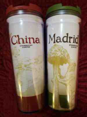 Starbucks Madrid & China Coffee Tumbler Discontinued READ BELOW - Sold on eBay May, 16th 2019 for $14.99