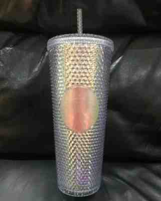 Starbucks Holiday 2018 Rainbow Iridescent Holographic Traveler Tumbler Cup 24 OZ - Sold on eBay May, 22nd 2019 for $79.99