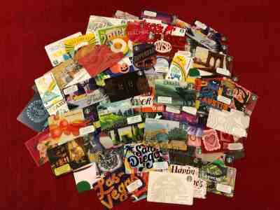 120+ STARBUCKS GIFT CARDS LOT CHINA LOS ANGELES CANADA CITY OLD LOGO OOP - Sold on eBay May, 21st 2019 for $22.50