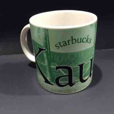 Starbucks Mug ~ Kauai Collector Series ~ 20 oz. ~ Beach Palm Tree - Sold on eBay Apr, 14th 2019 for $9.00