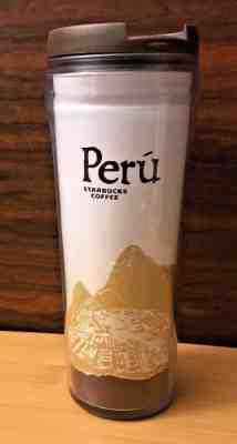 Starbucks Coffee PERU' Travel Cup Tumbler - 2004 12 oz Global Icon - Sold on eBay May, 21st 2019 for $28.95