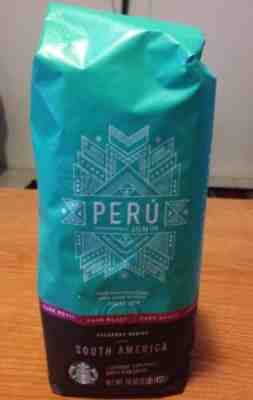 Starbucks Peru Junin Dark Toadt Whole Bean Coffee 1 LB Sealed - Sold on eBay May, 21st 2019 for $10.95