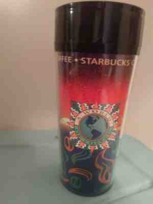Vintage 1996 Starbucks Insulated Travel Earth World Plastic Coffee Cup Tumbler - Sold on eBay May, 20th 2019 for $9.99