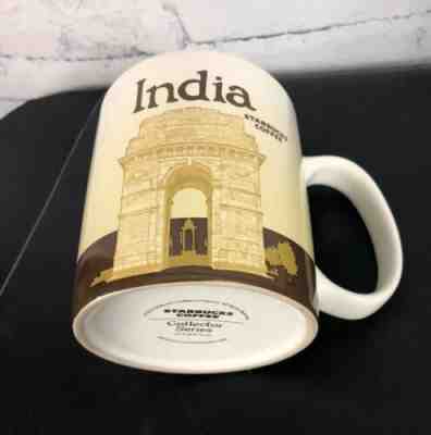 Starbucks INDIA Mug 16 oz. Delhi Gate Cricket 2013 City Collector Series - Sold on eBay May, 22nd 2019 for $18.00