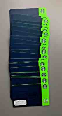 LOT OF 25 - 2015 STARBUCKS SEAHAWKS GIFT CARD #6111 MINT NO VALUE - Sold on eBay May, 22nd 2019 for $18.99