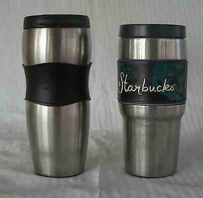 2005 Starbuck's stainless steel tumbler + VTG 18-8 Starbuck tumbler w/mermaid - Sold on eBay May, 22nd 2019 for $15.00