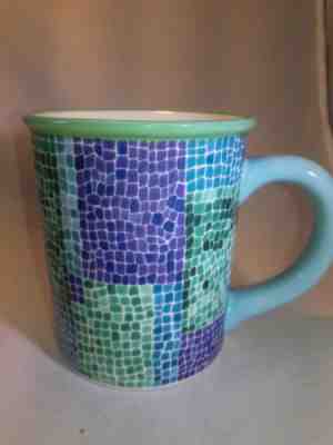Vintage Blue Summe Starbucks Barista 2002 MOSAIC TILE Design 18 oz.  Coffee Mug - Sold on eBay May, 22nd 2019 for $18.00