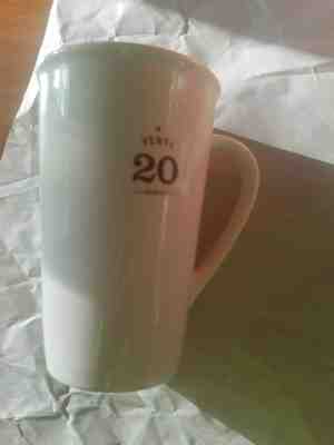 STARBUCKS TALL WHITE VENTI 20 OUNCES CERAMIC MUG 2010 - EUC - retired - Sold on eBay May, 22nd 2019 for $17.49