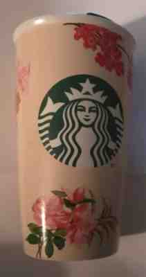 Starbucks Coffee + ban.do Collection Floral To Go Cup Tumbler Travel Mug - Sold on eBay May, 21st 2019 for $10.99