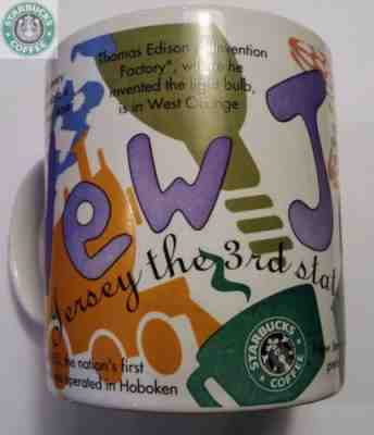 1997 Starbucks Coffee States of Bean Cup New Jersey 20 oz Mug Jan Belson Vintage - Sold on eBay May, 21st 2019 for $15.00