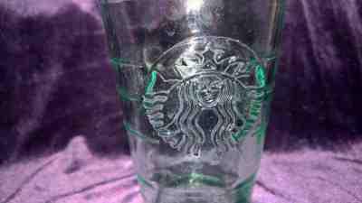 Starbucks Recycled Green Glass Tumbler 16 Oz. Made In Spain Cold Beverage No Lid - Sold on eBay May, 22nd 2019 for $12.77