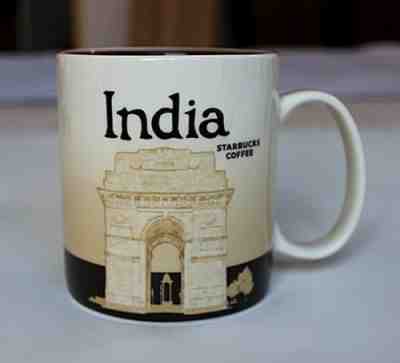 Starbucks Coffee Mug India Global Idol City Collector Series 16 oz  - Sold on eBay May, 22nd 2019 for $18.88