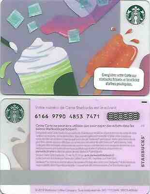 FRANCE  Starbucks card  NEW * Plant leaves * 2019 with " LINE MARK " on Back - Sold on eBay May, 21st 2019 for $4.50