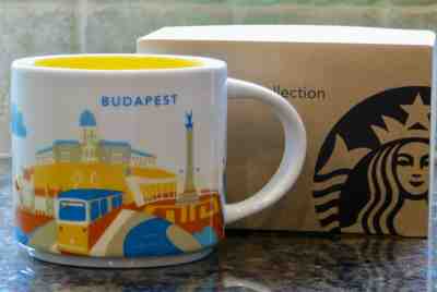 NWT Starbucks BUDAPEST Hungary You Are Here YAH Collector Series Mug with SKU - Sold on eBay May, 17th 2019 for $44.99