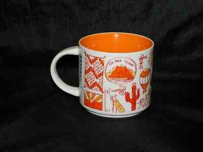 Starbucks Arizona Been There Series Coffee Mug Orange Cup Grand Canyon Sedona AZ - Sold on eBay May, 20th 2019 for $17.99