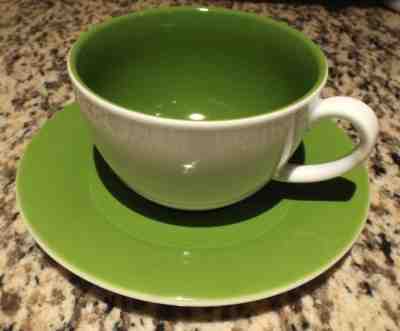 Starbucks White & Green 14oz. LATTE MUG / CUP & SAUCER Germany Kahla 192427 - Sold on eBay May, 22nd 2019 for $8.00
