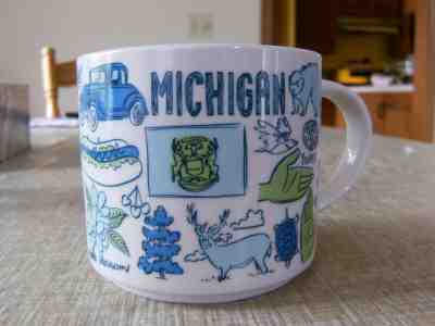Starbucks Been There Coffee Mug Michigan 14oz Excellent  - Sold on eBay May, 21st 2019 for $9.00