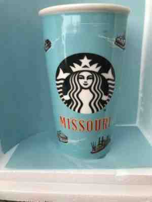 Starbucks Missouri 2016 Double Walled Ceramic Travel Tumbler Collection Series - Sold on eBay May, 22nd 2019 for $7.15