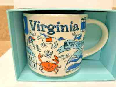 NIB Starbucks City Coffee Mug VIRGINIA "BEEN THERE" Series 14oz Collector - Sold on eBay May, 21st 2019 for $19.00