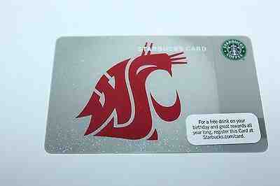 Washington State Starbucks Card  WSU  RARE Never  Swiped WAZZU 20109.00 - Sold on eBay May, 21st 2019 for $39.00