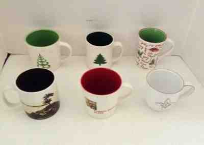 LOT OF SIX STARBUCKS COFFEE CUPS / MUGS -  4 CHRISTMAS,  PUERTO RICO, ASIA  - Sold on eBay May, 19th 2019 for $9.99
