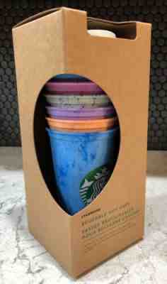 Reusable 2019 Plastic Starbucks Travel Cups & Lids in Box Pastels in Box 16 Oz - Sold on eBay May, 22nd 2019 for $14.50