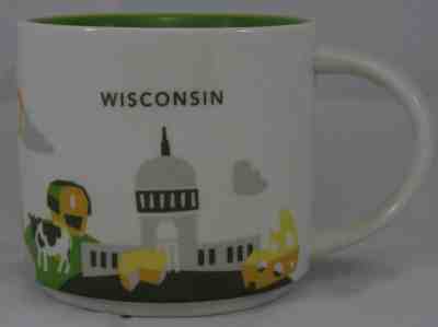 Starbucks Wisconsin Coffee Mug You Are Here Collection 14oz Mug Cup 2014 - Sold on eBay May, 16th 2019 for $24.99