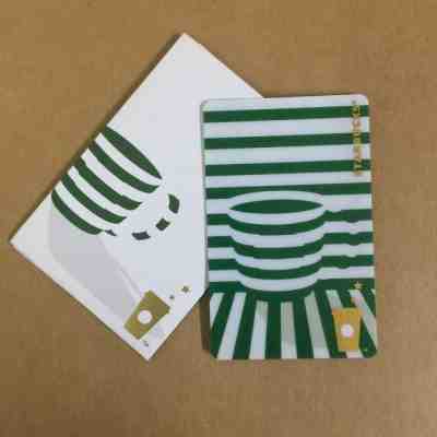  Starbucks China Special Edition Green stripe MSR Card n Sleeve - Sold on eBay May, 16th 2019 for $3.99