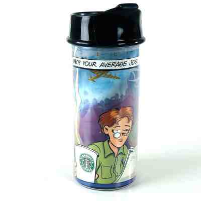Starbucks 1999 Doonesbury Not Your Average Joe French Press Travel Coffee Cup  - Sold on eBay May, 17th 2019 for $9.95