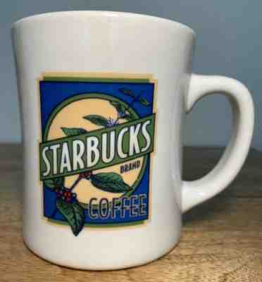 Starbucks Brand 2002 Barista Diner Style Mug Cup Coffee Bean Logo 16 oz vintage - Sold on eBay May, 22nd 2019 for $14.99