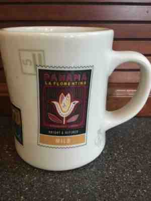 Starbucks Coffee 2002 Barista Mug Air Mail Stamps  SUMATRA HOUSE Diner Style 5 - Sold on eBay May, 22nd 2019 for $14.99