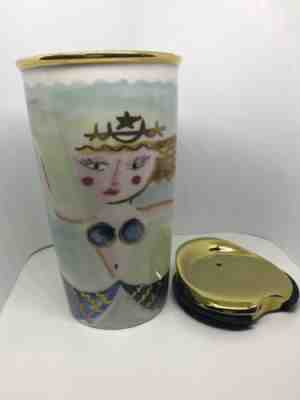 2014 Starbucks Ceramic Mermaid Siren Tumbler Travel Mug 12 oz - Sold on eBay May, 21st 2019 for $20.97