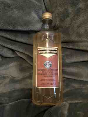 NEW Starbucks Gingerbread Flavored Syrup 1 Liter 33.8 fl oz Bottle Holiday - Sold on eBay May, 21st 2019 for $32.99