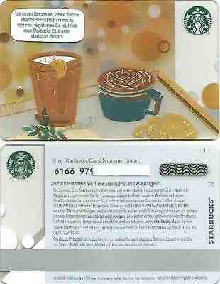 GERMANY Starbucks card  NEW  * SUMMER COFFEE * 2019 with " LINE MARK " on Back - Sold on eBay May, 18th 2019 for $3.85